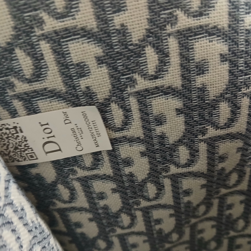 Dior Blue Monogram Tote Bag - Picture 5 of 5